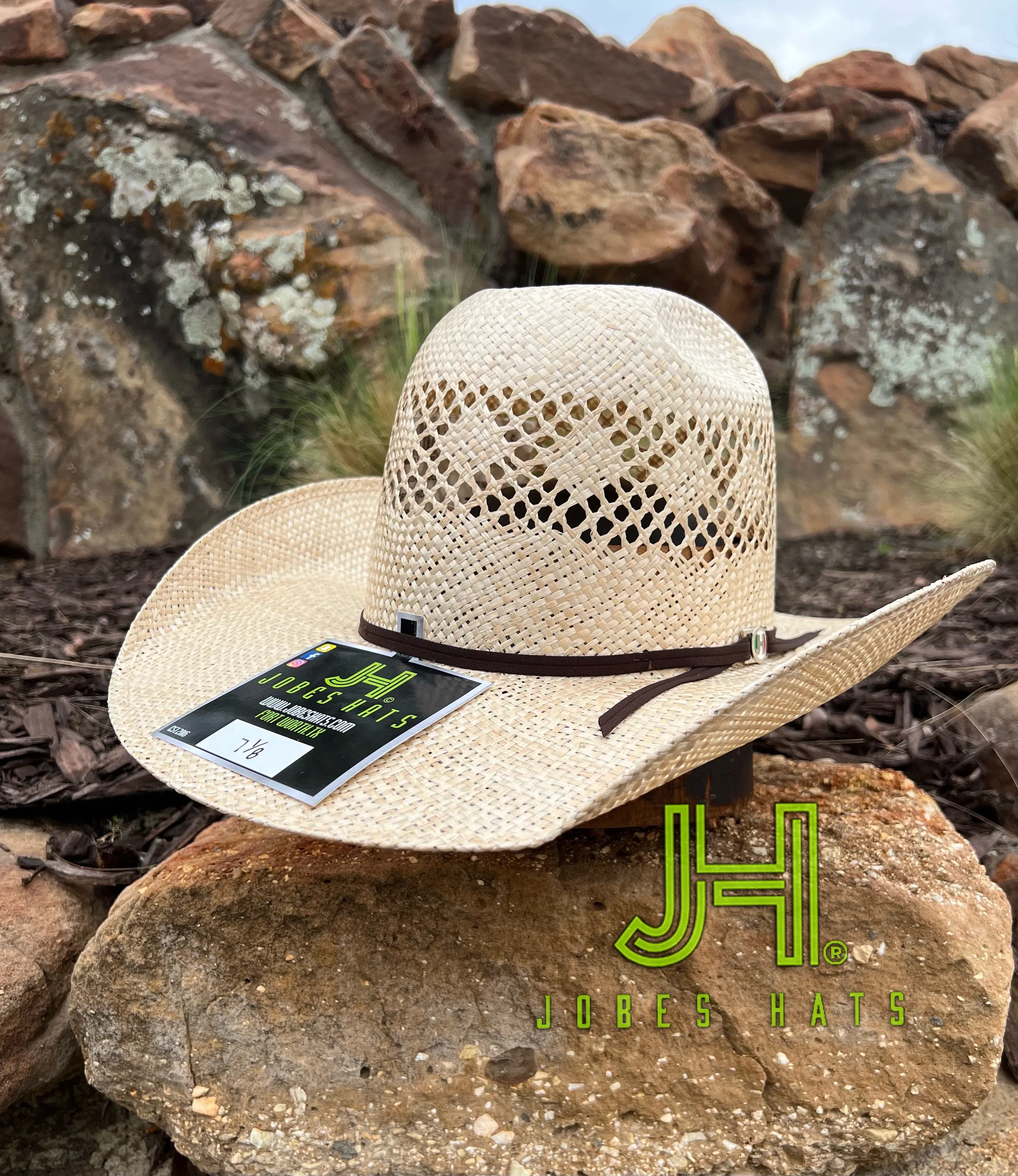 2022 Jobes Hats Straw Hat “Sisal Gold” 4” Brim (Comes open and flat)