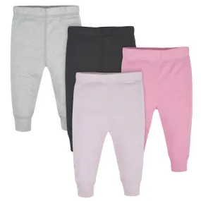 4-Pack Baby Girls Assorted Active Pants