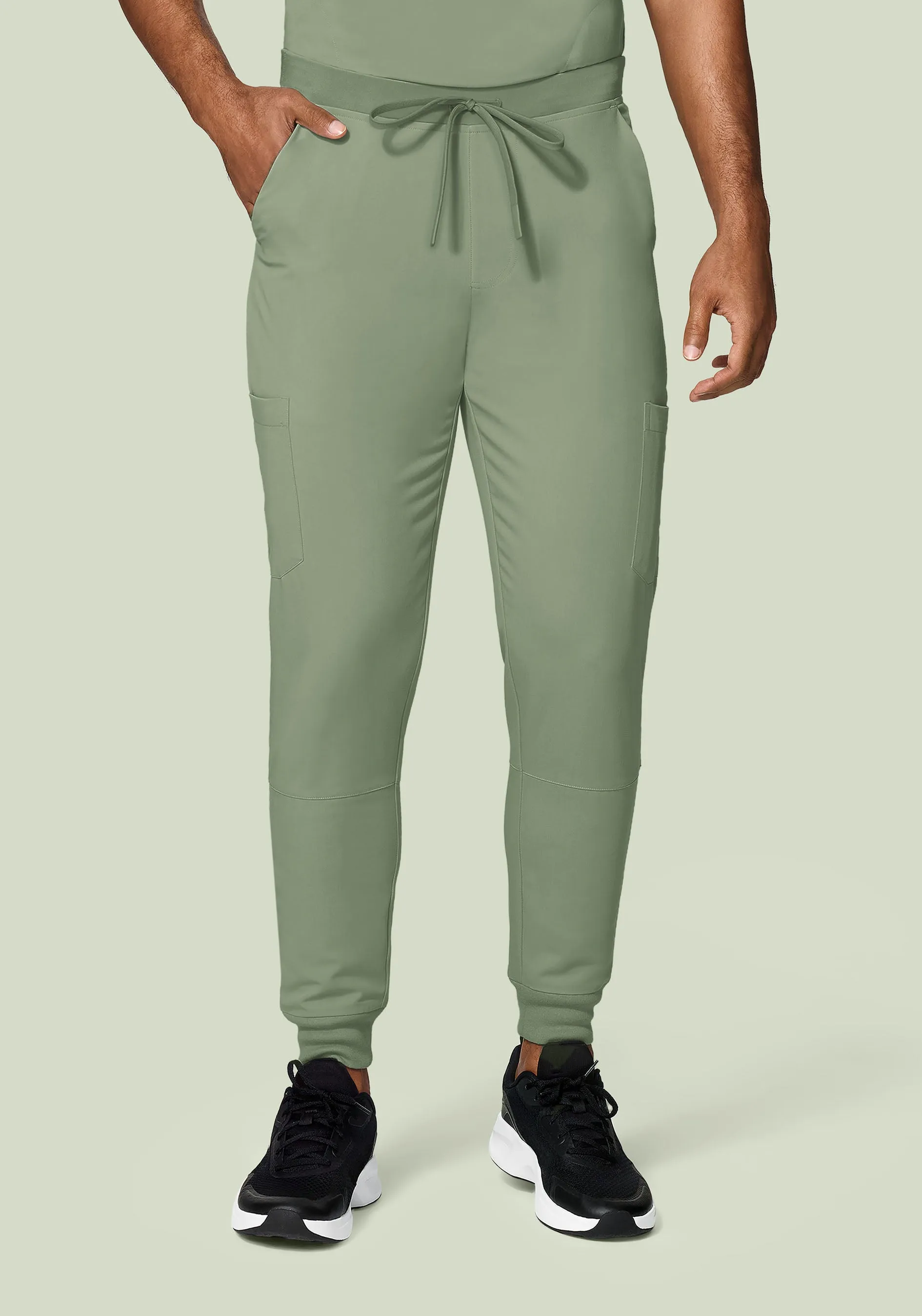 7 Pocket Joggers Cool Sage