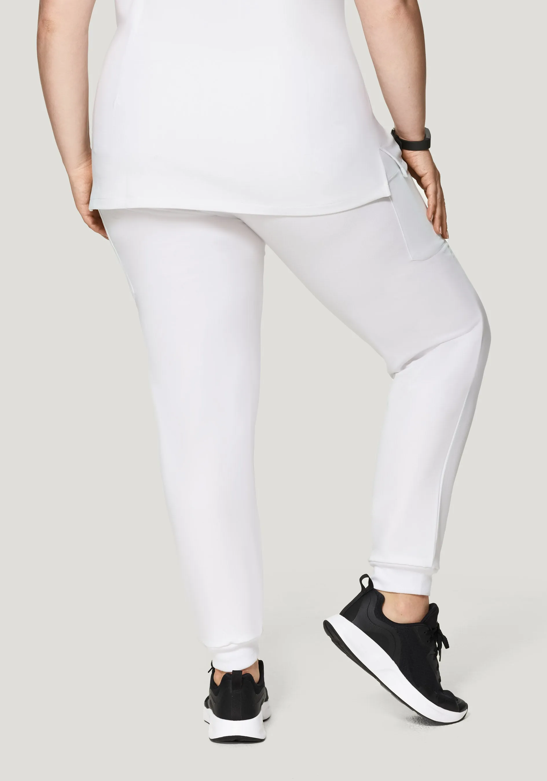 9 Pocket Joggers White