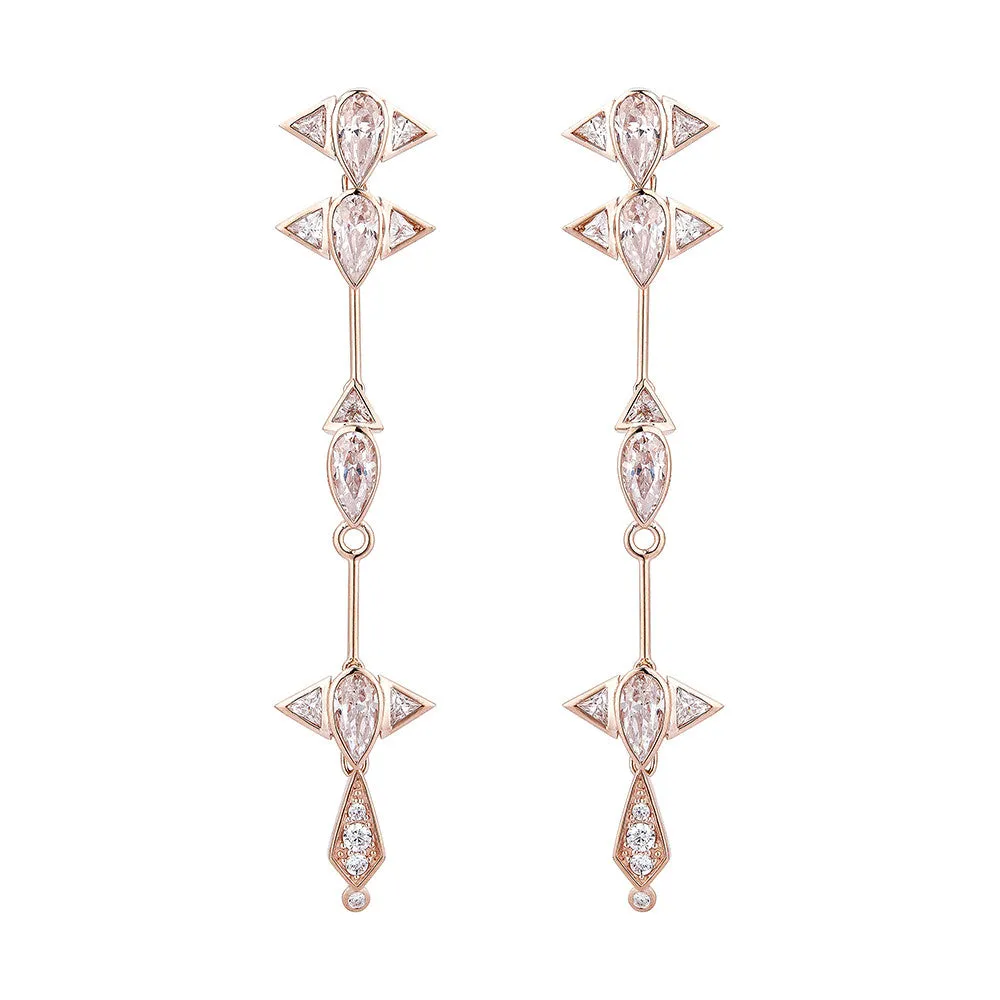 Arun Long Earring - Pinkgold