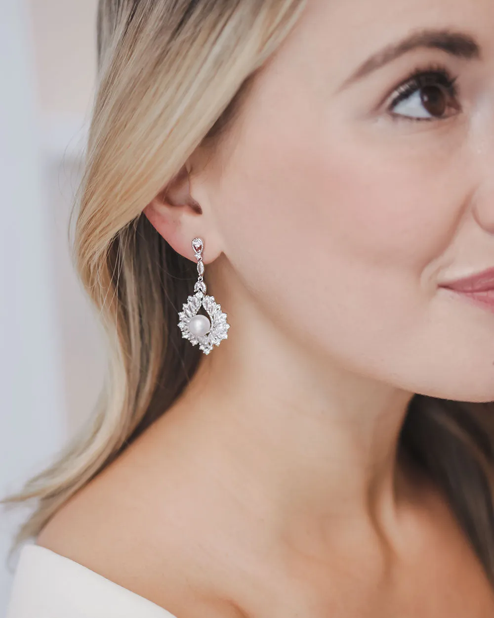 Avery Pearl Statement Earrings