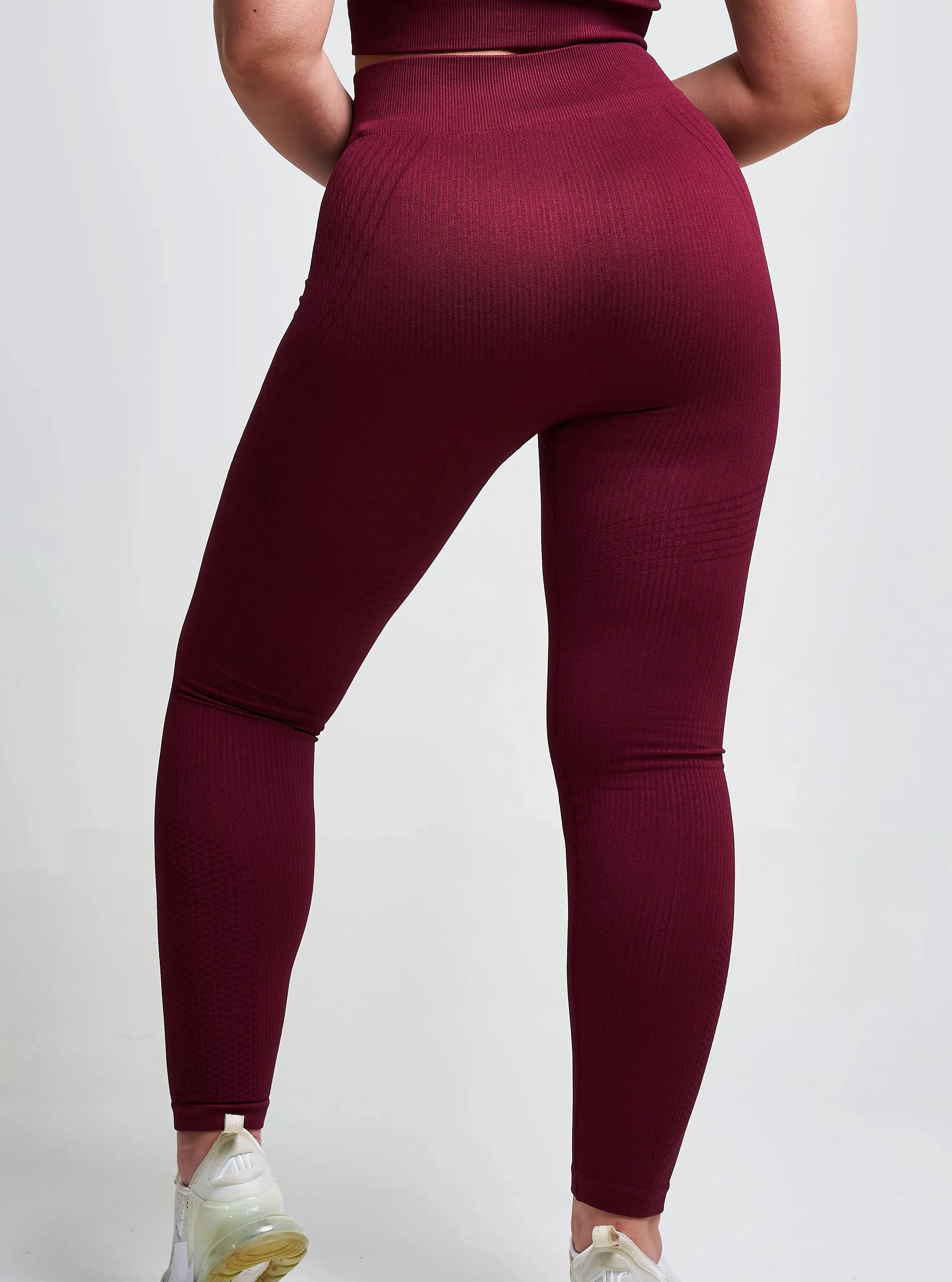 Avira Panel recycled Seamless Legging – Burgundy