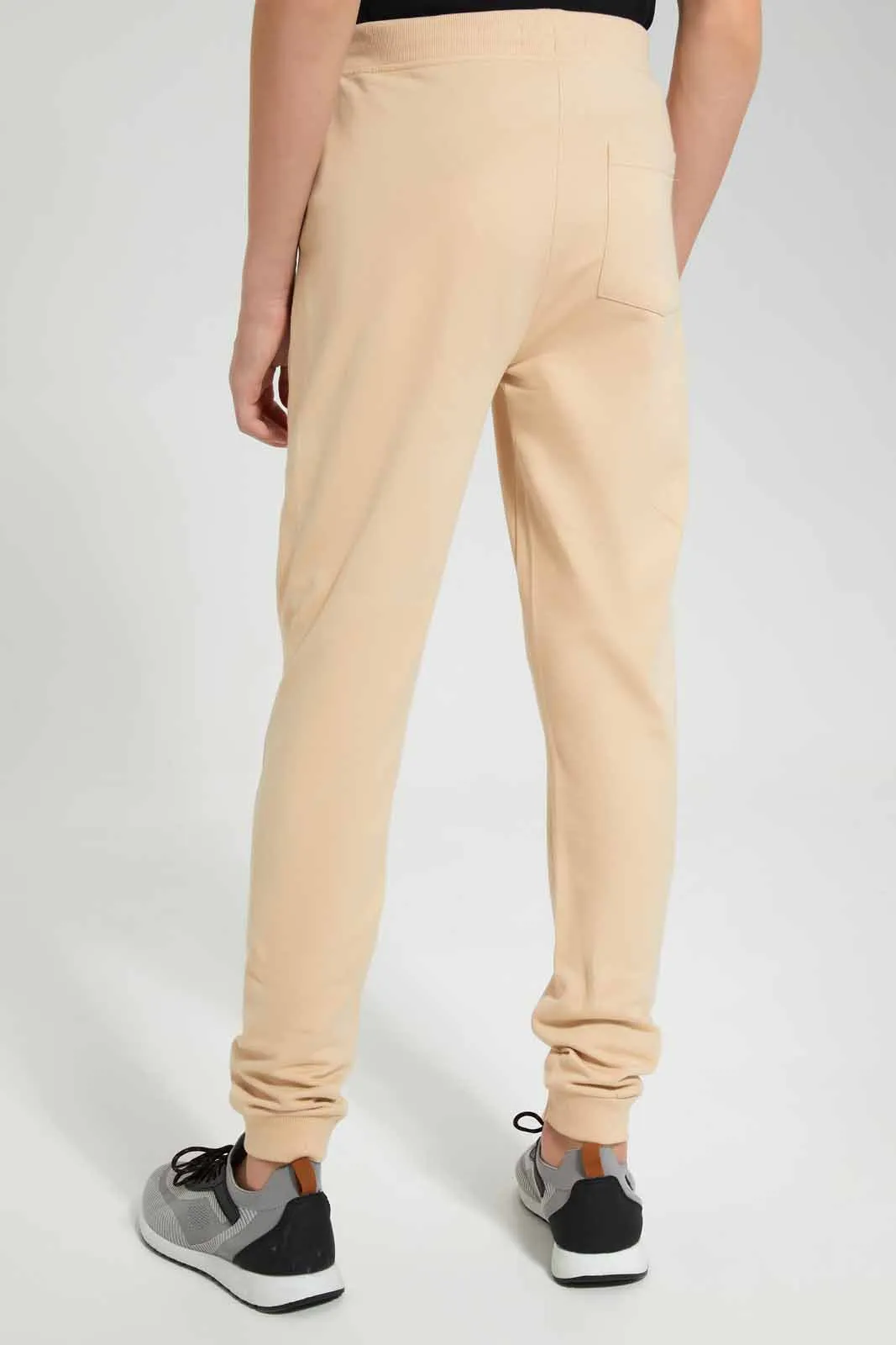 Beige Pique Active Pant