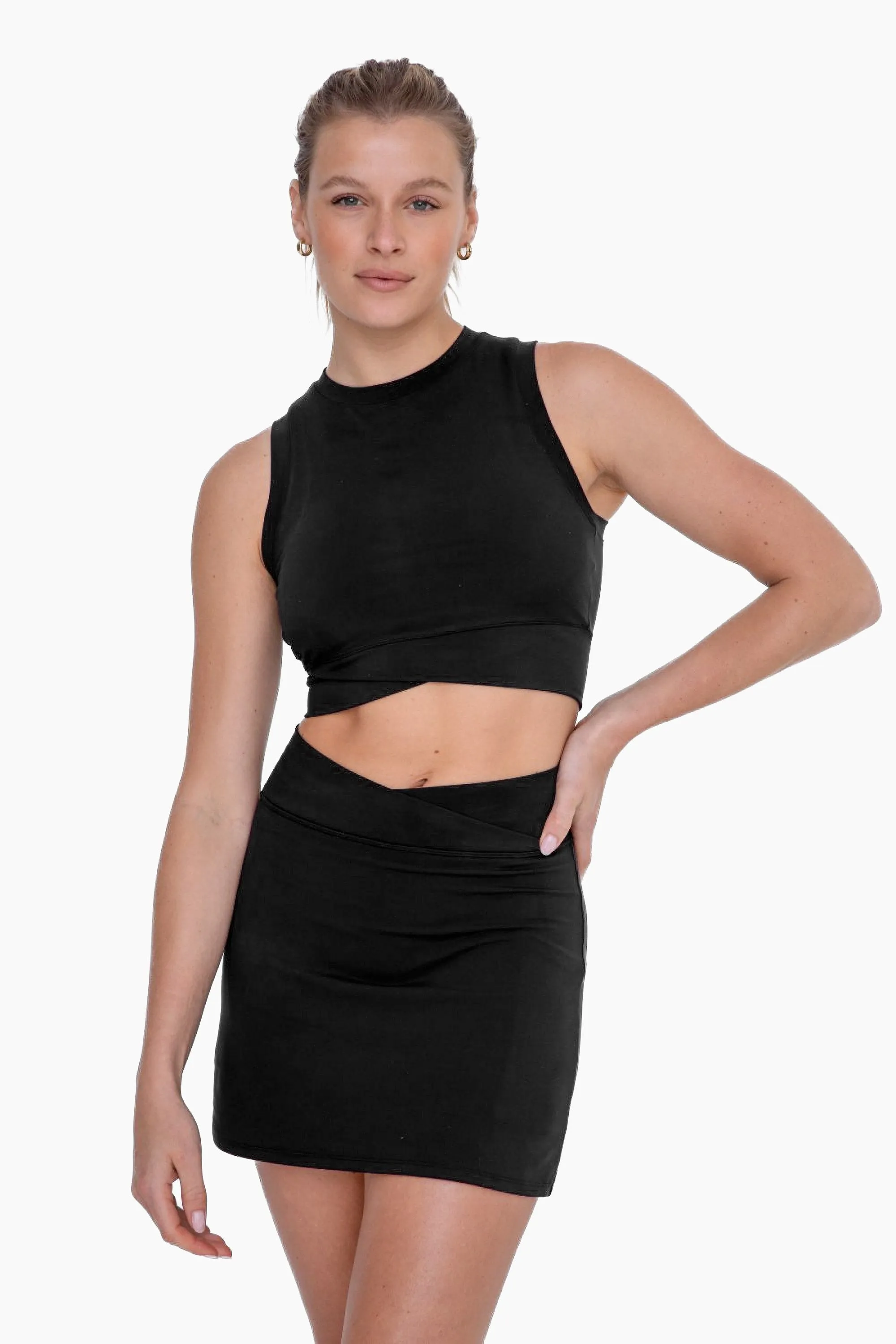 Black Venice Crossover Active Top