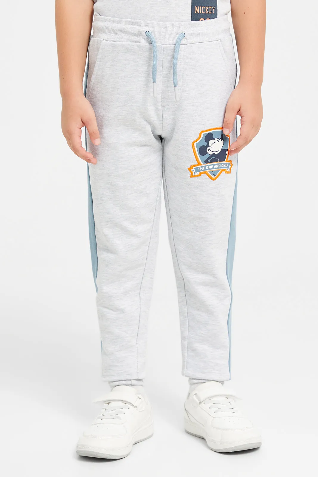 Boys Grey Active Pants