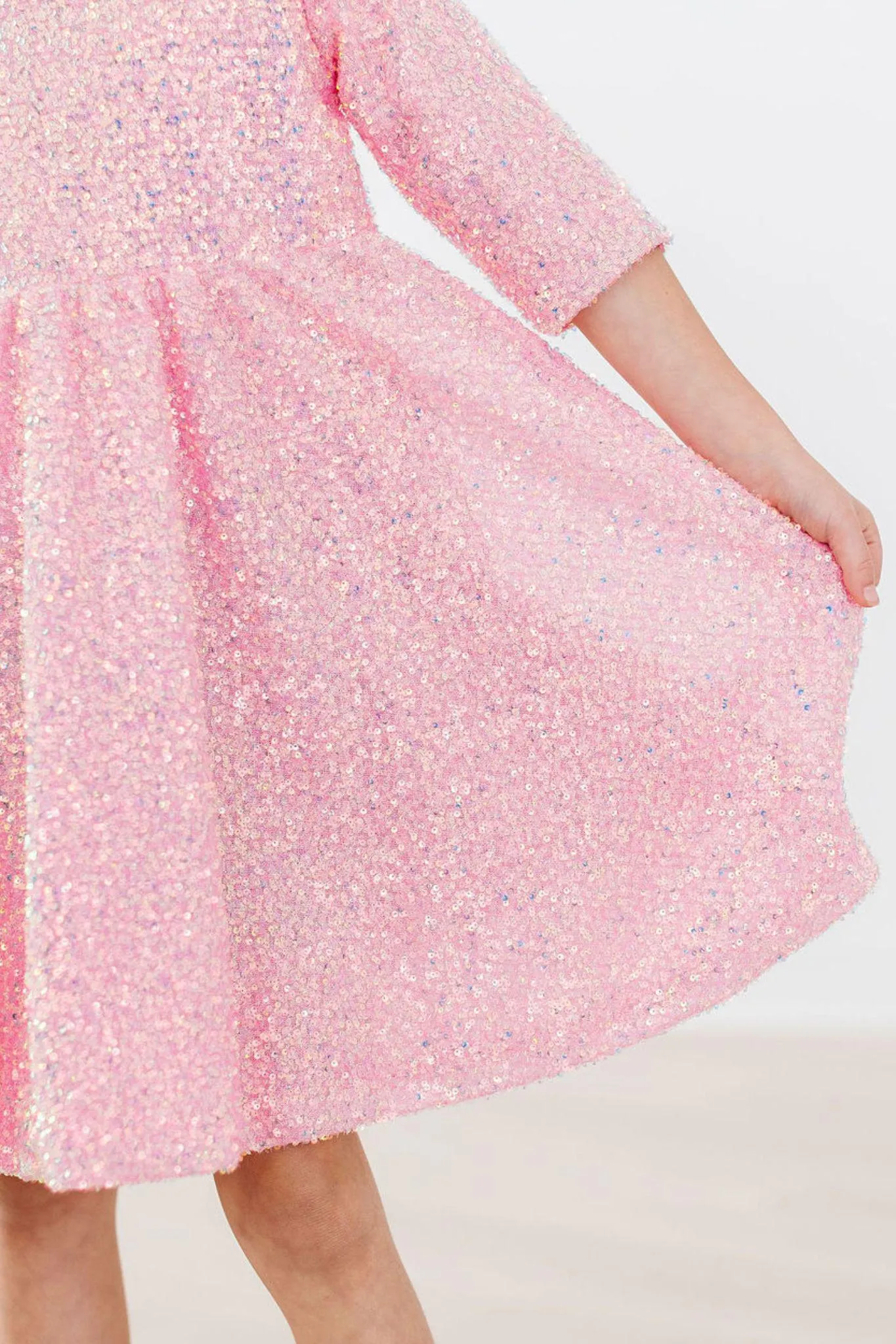 Bubblegum Pink Sequin Dress