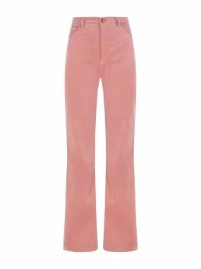 Corduroy flare trousers