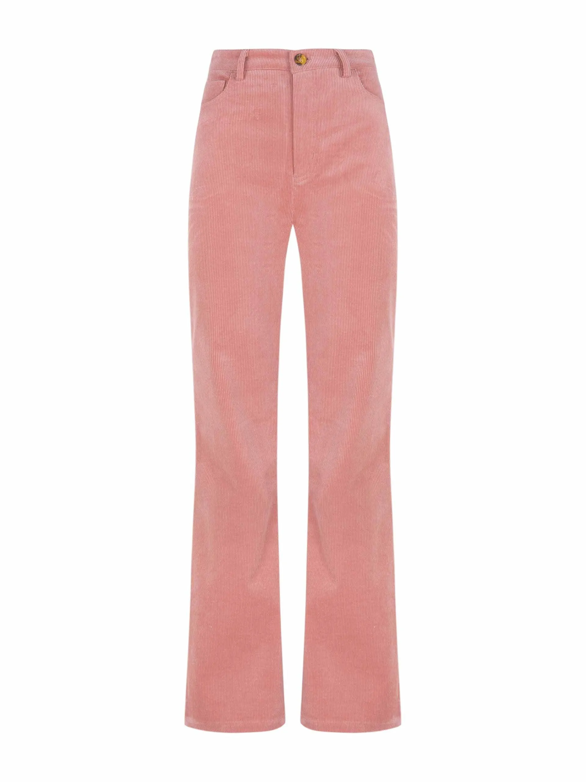 Corduroy flare trousers