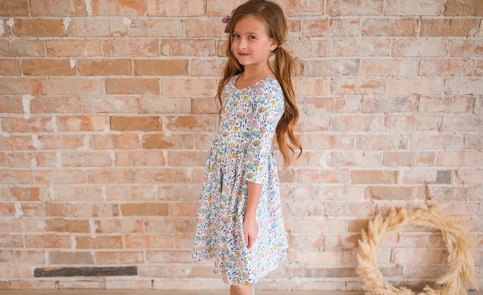 Emile Twirl Dress in Gardenia