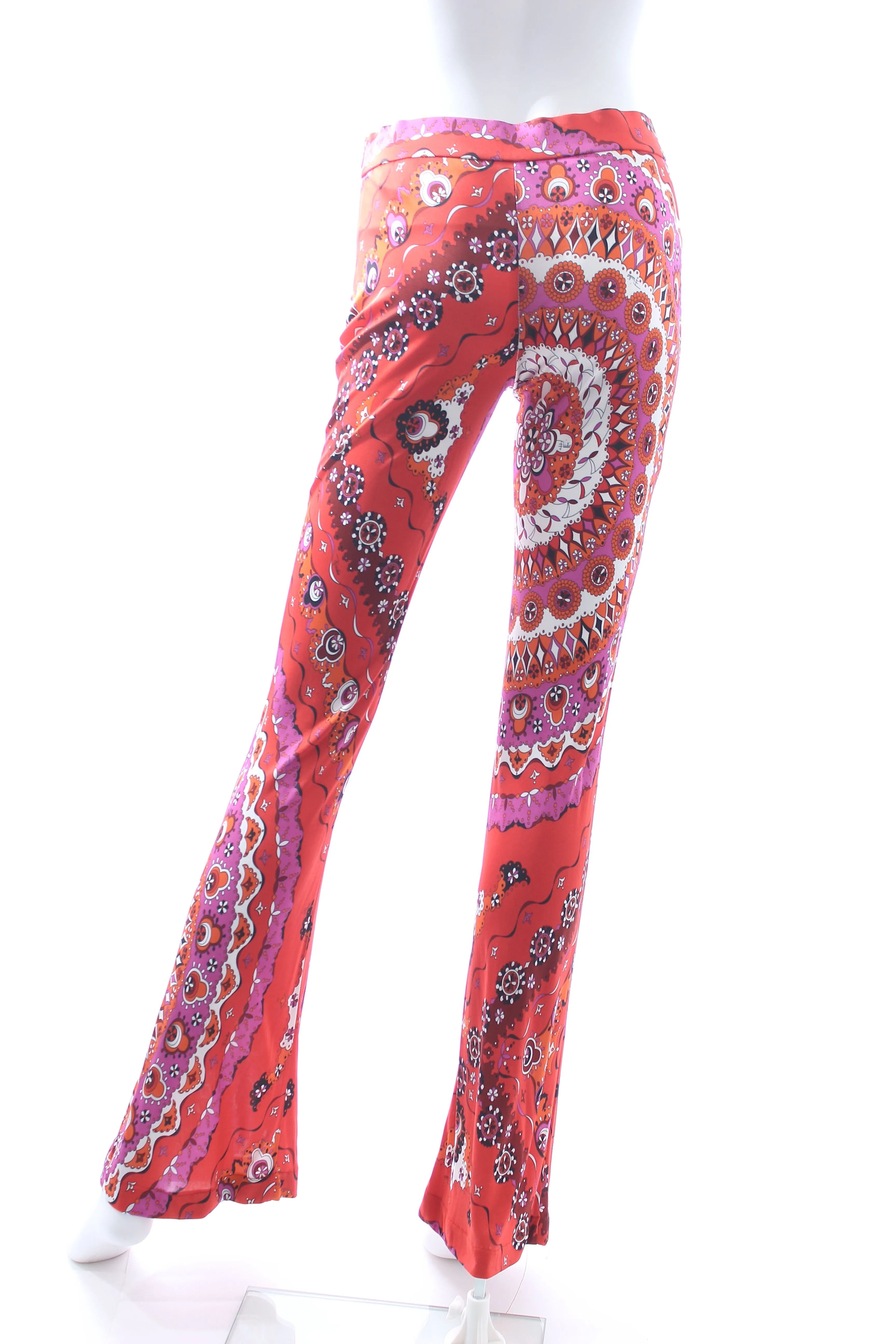 Emilio Pucci Printed Jersey Flared Trousers