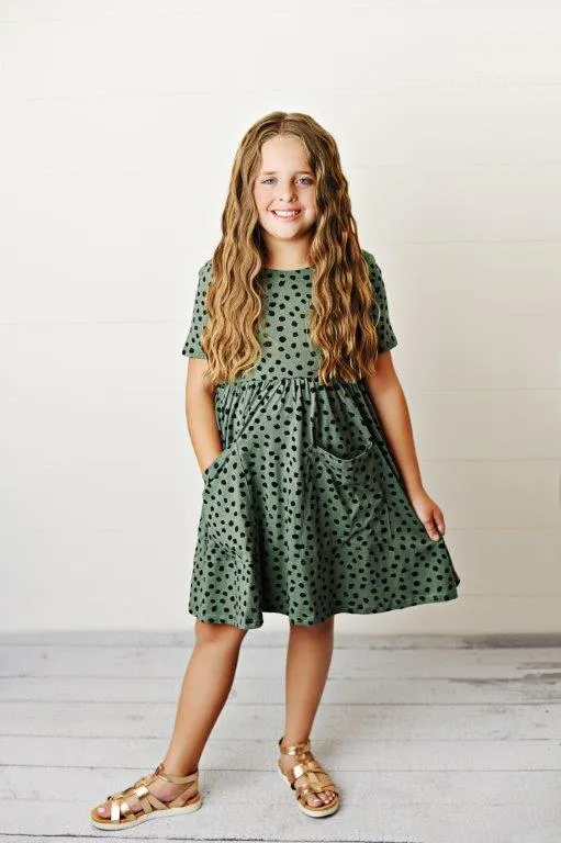 Fern w/ Spots Twirl Dress