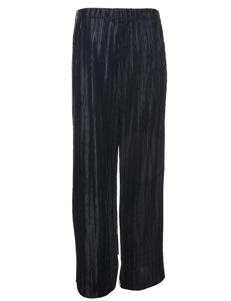 Flared Leg Black Trousers - W32 L27