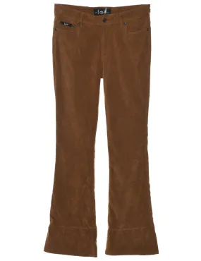 Flared Leg Brown Trousers - W28 L32