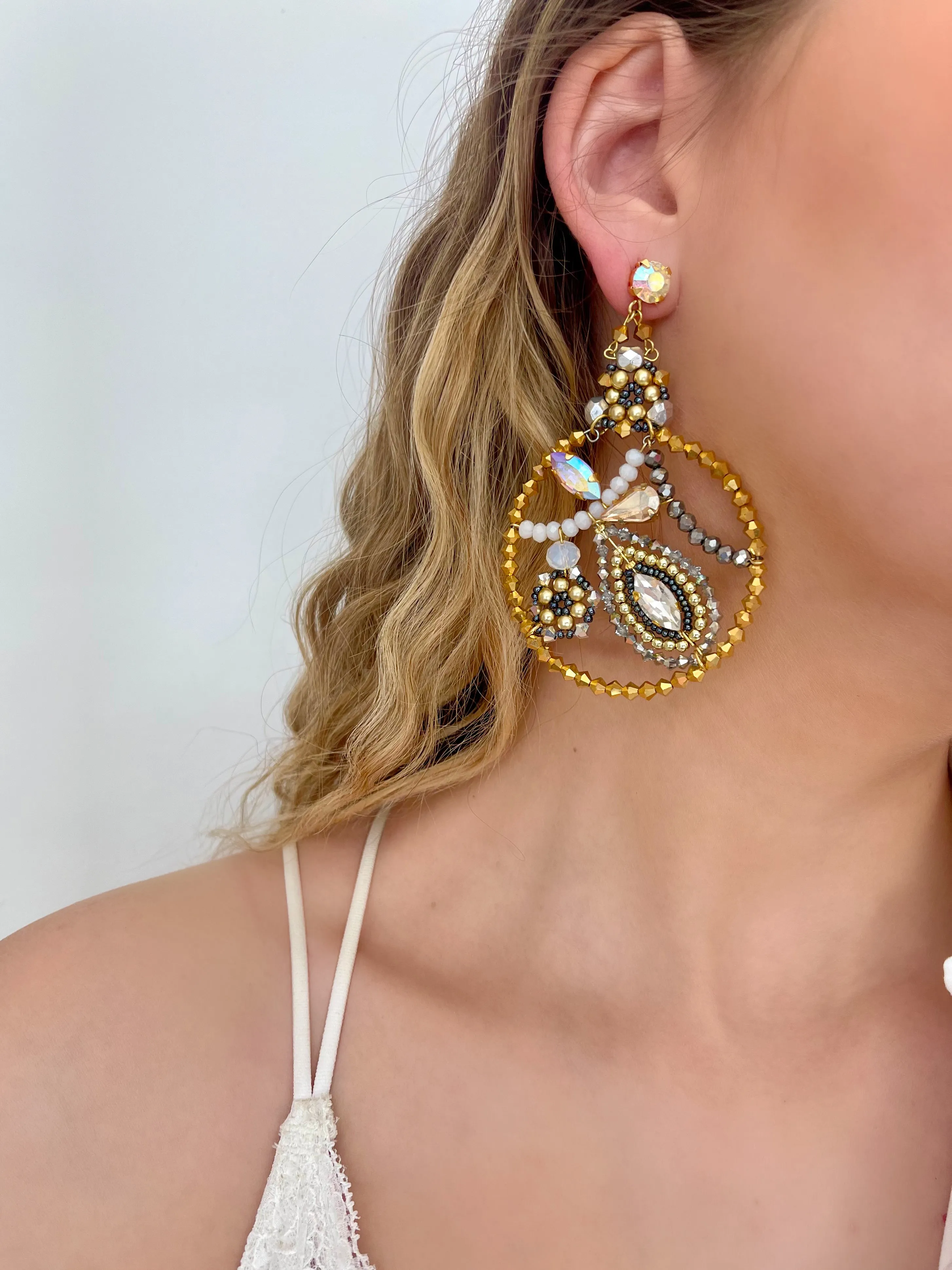 Gold & Silver Beyonce Earrings