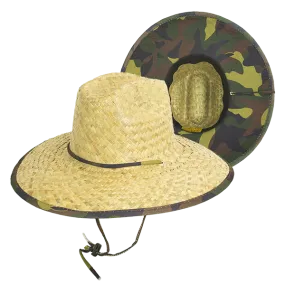 Goldcoast Kenny Camo UB, Camo Print Straw Lifeguard Hat GCB4056