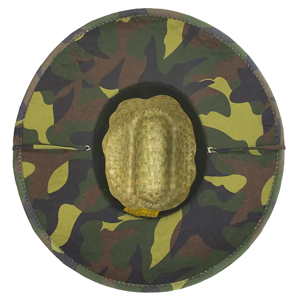 Goldcoast Kenny Camo UB, Camo Print Straw Lifeguard Hat GCB4056