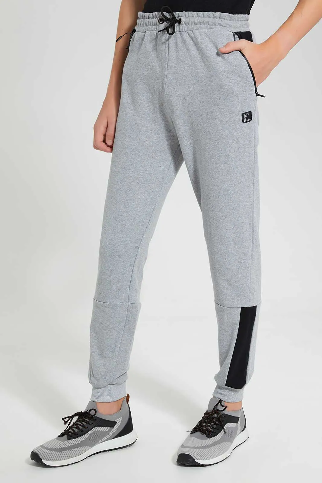 Grey Pique Active Pant