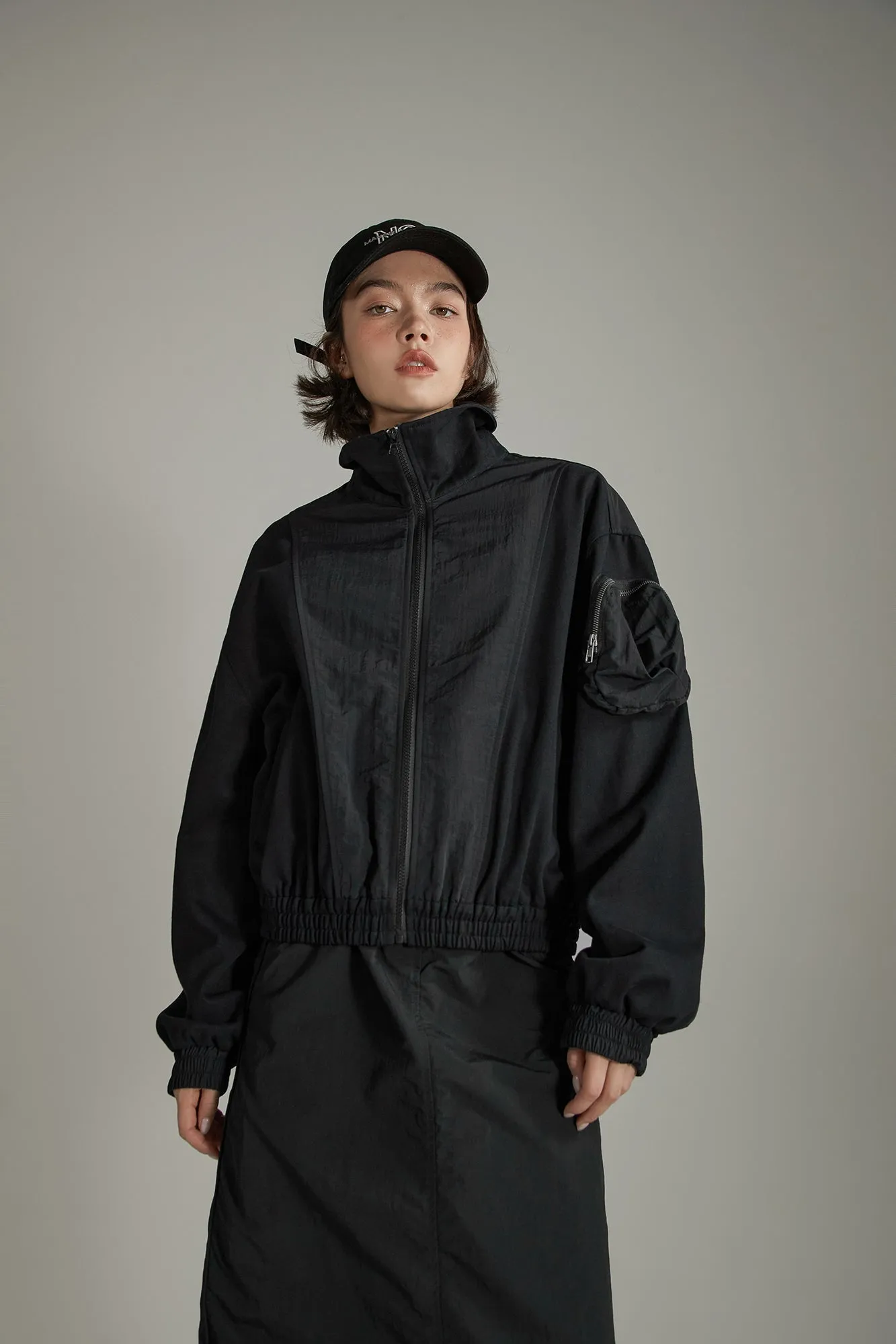 High Neck Pocket Jacket