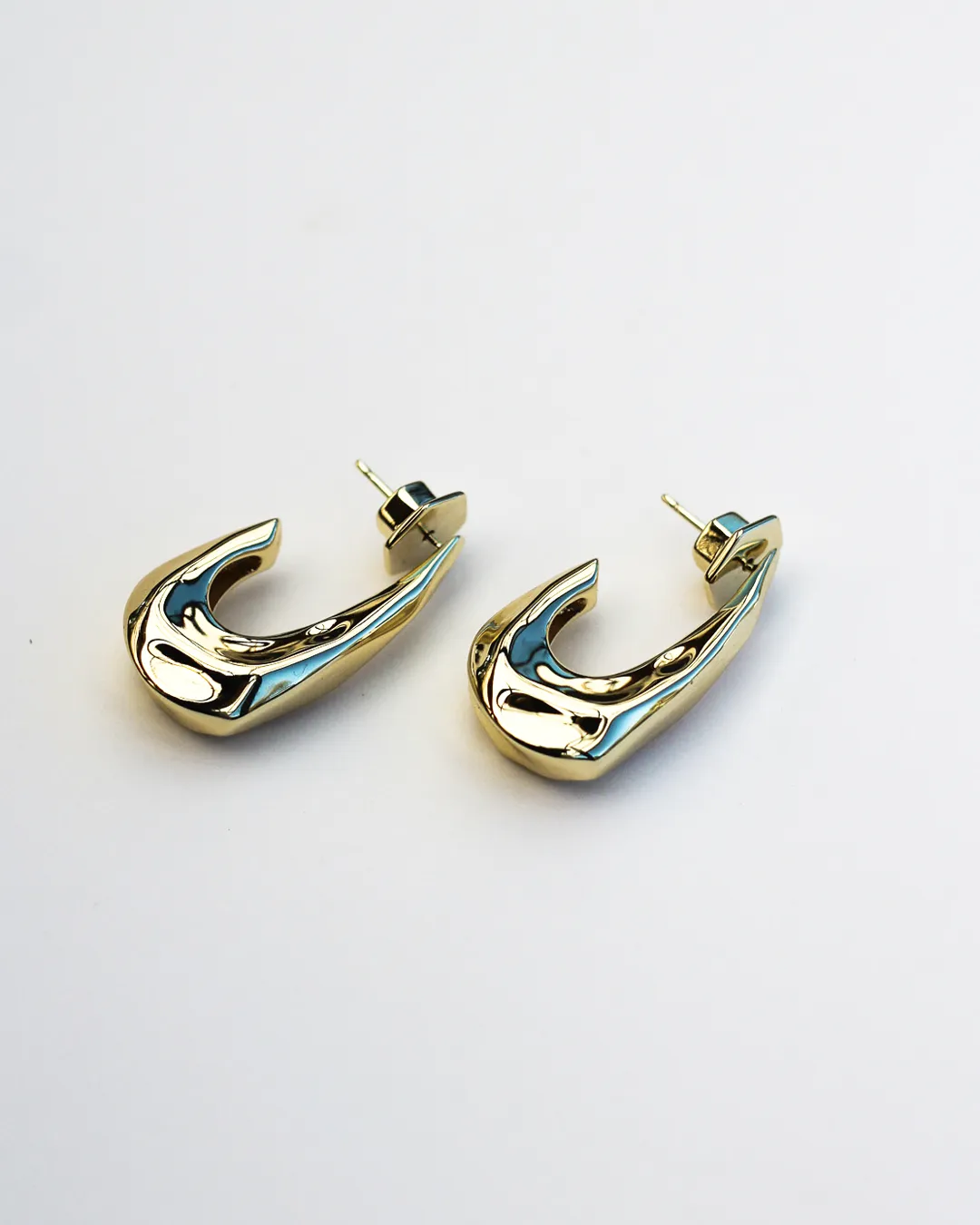 Hook Hammered Earrings