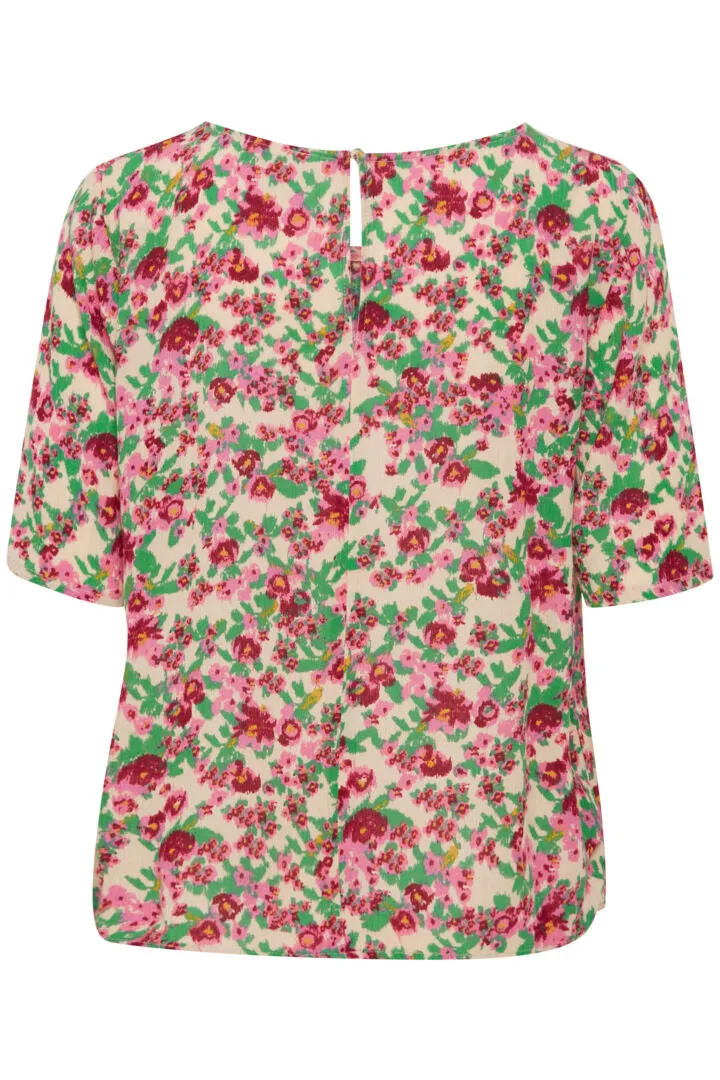 Ichi Ihmarrakech Blouse Structured Flowers