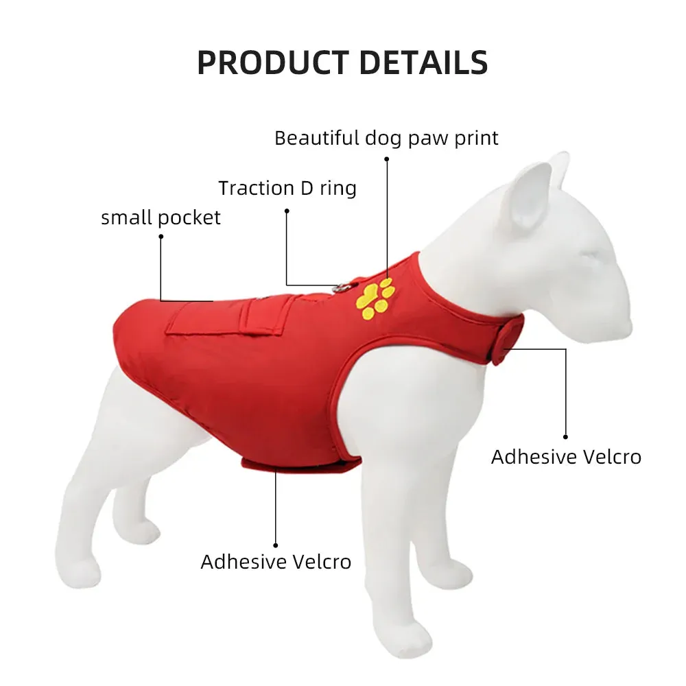 KAUZPET Windproof Dog Coat