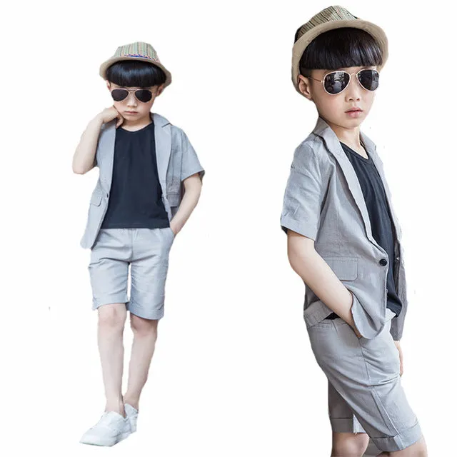 Kindstraum 2019 Summ New Fashion Boys Formal New Fashion Boys Formal Suits Kids Wedding Clothing Sets, MC704