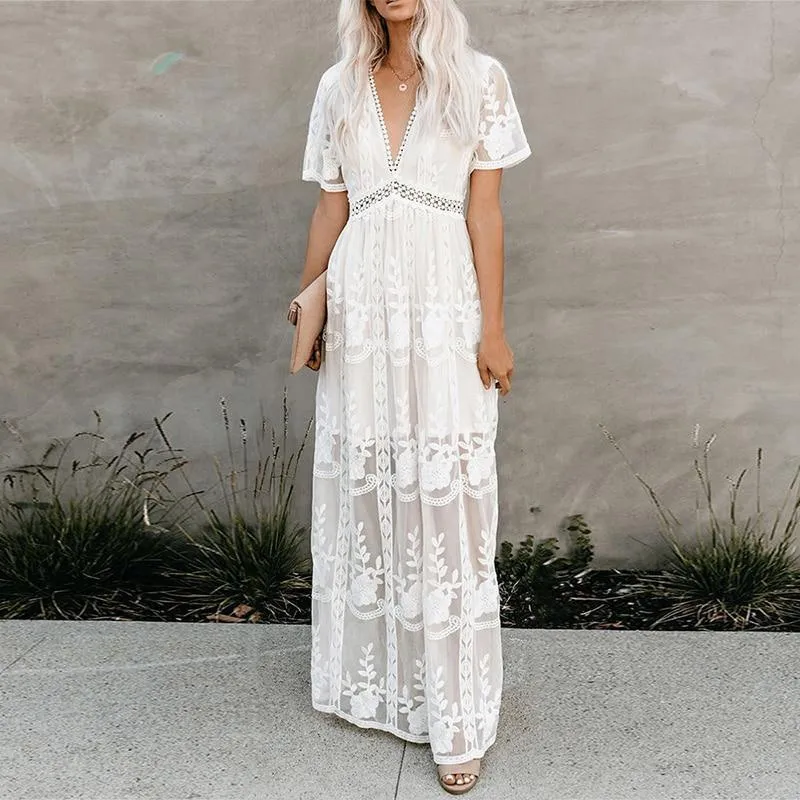 Lace Boho Flowy dress