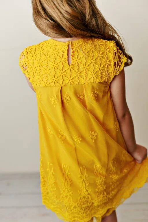 Lace Dress - Yellow