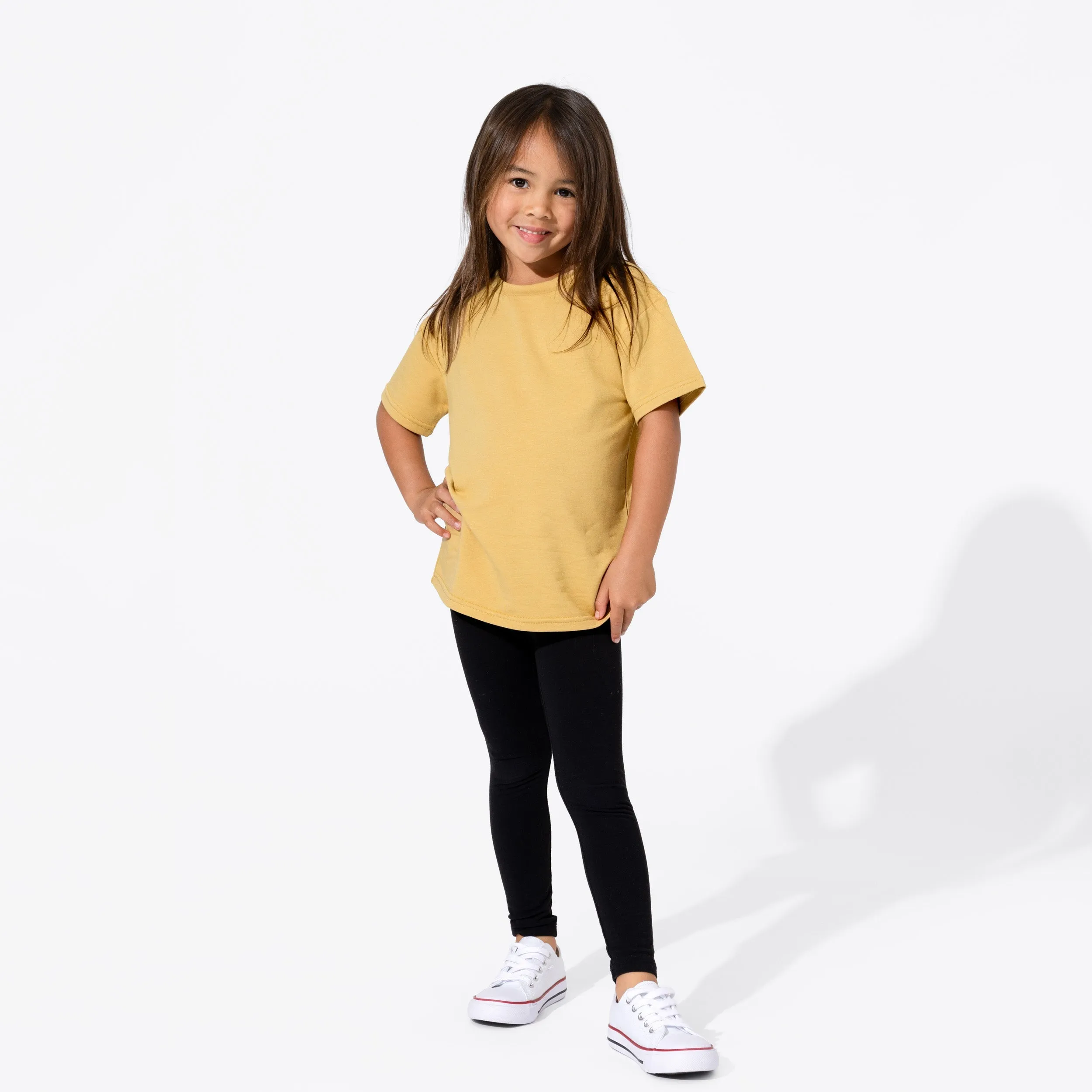 Latte Bamboo Terry Kids Oversized T-shirt