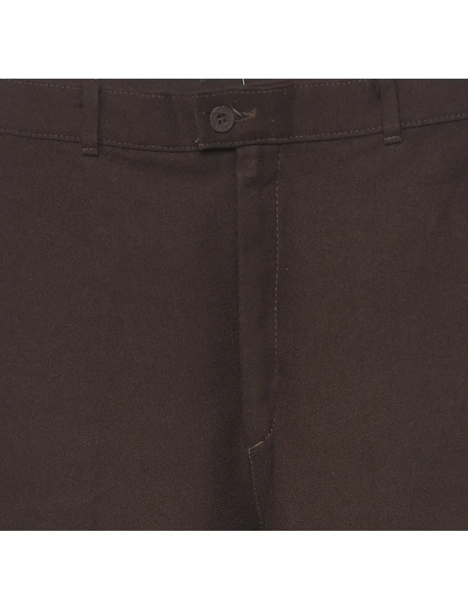 Lee Dark Brown Trousers - W24 L29