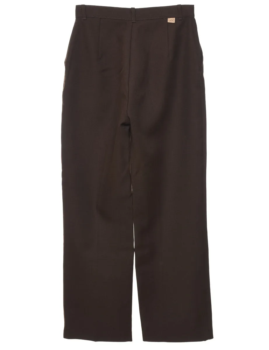 Lee Dark Brown Trousers - W24 L29