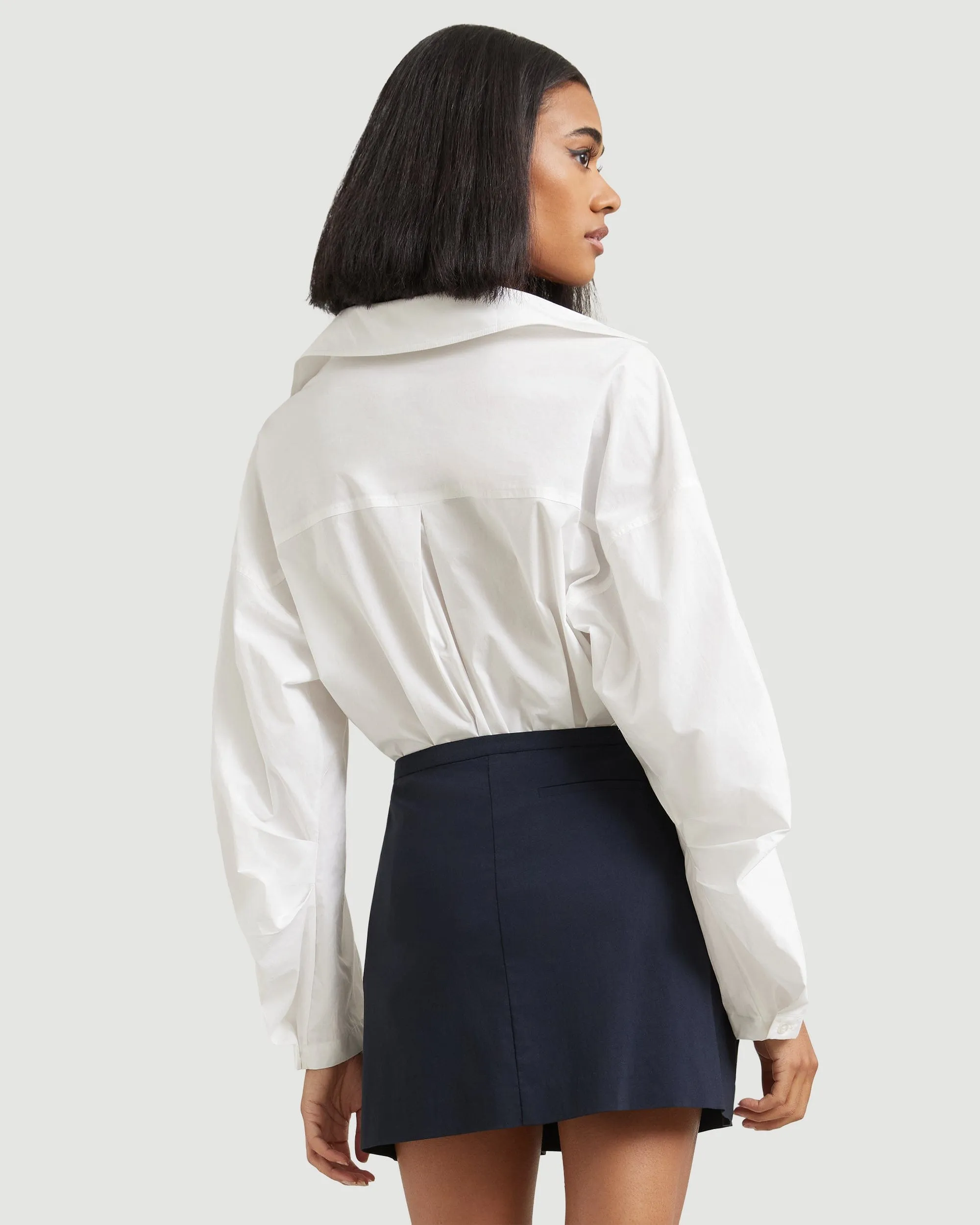 Lilia Structured-Sleeve Shirt