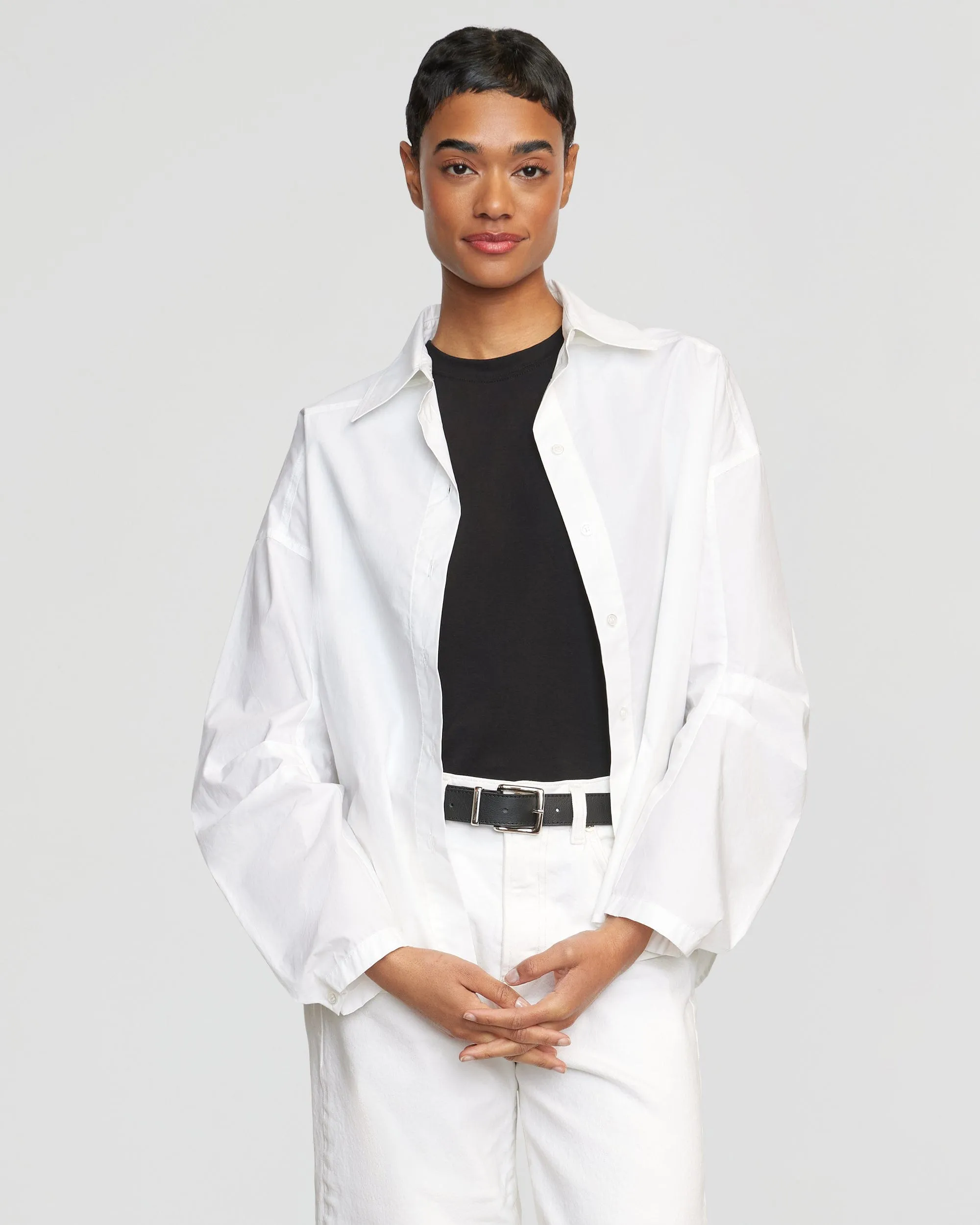 Lilia Structured-Sleeve Shirt