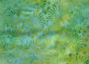 Limoncello Green Fireworks Cotton Batik (Made in Indonesia)