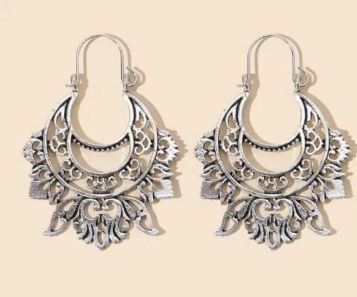 Lotus Flower Hoops