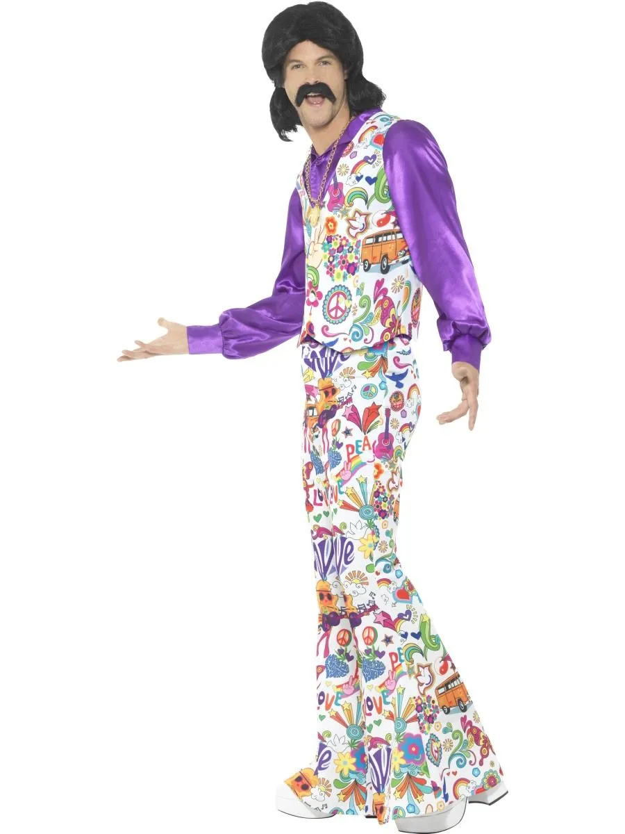 Mens 60's Groovy Hippie Costume