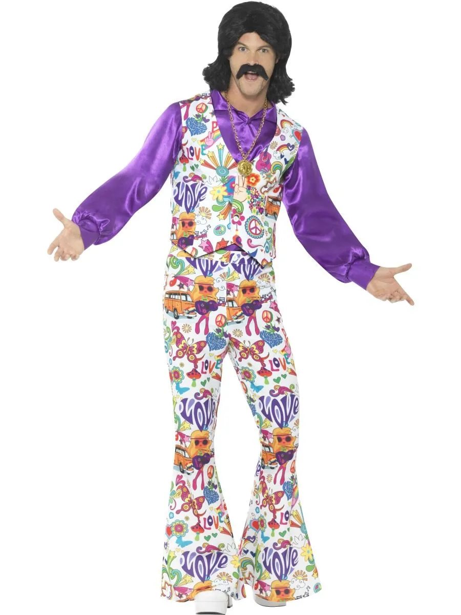 Mens 60's Groovy Hippie Costume