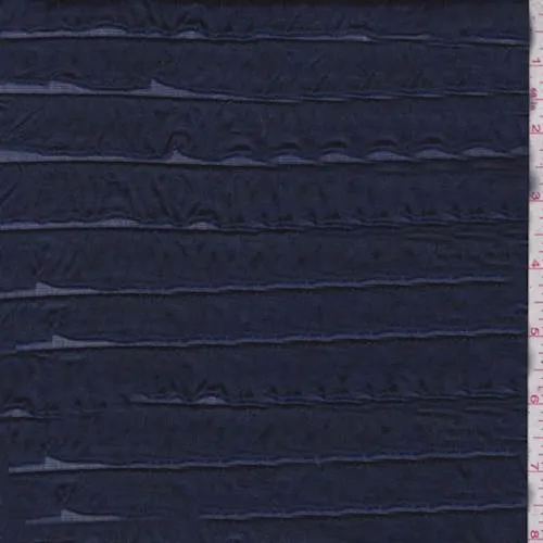 Navy Blue Ruffle Knit Fabric