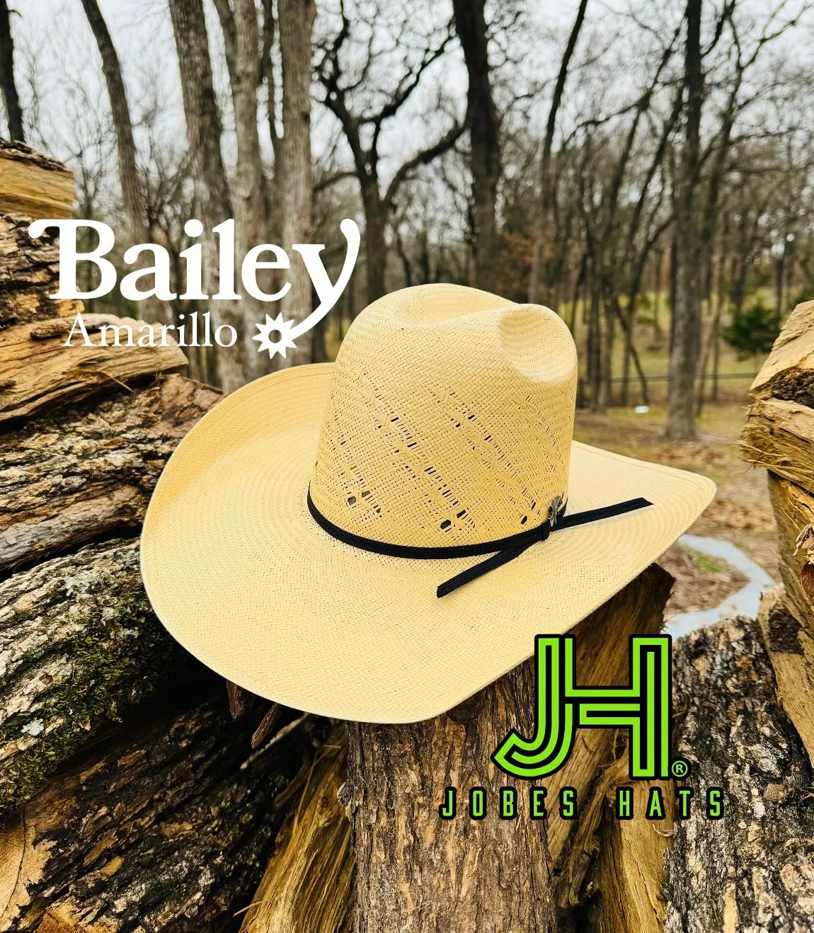 New 2024 Bailey “Amarillo” 4”1/4 brim (Comes open and flat)