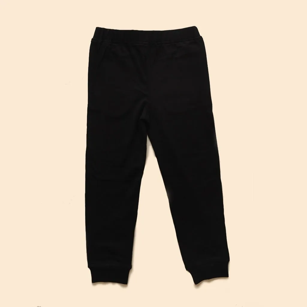 Organic Cotton Unisex Joggers- Black