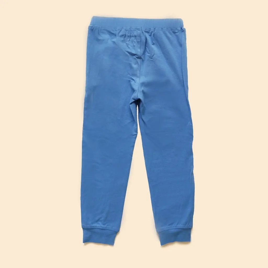 Organic Cotton Unisex Joggers- Blue