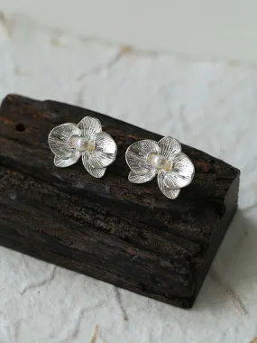 Phalaenopsis Pearl Stud Earrings