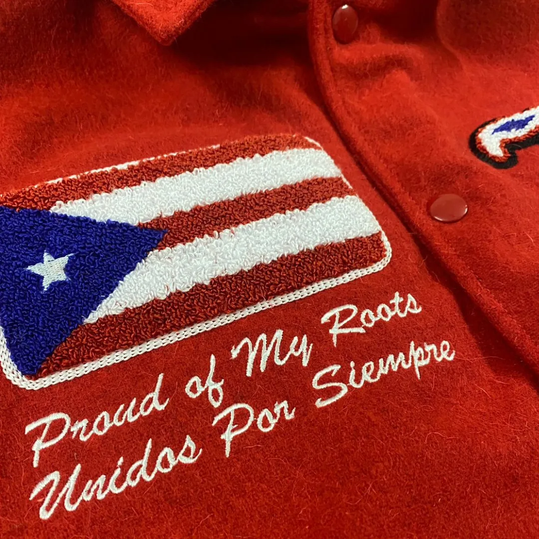 Premium Puerto Rico (RED)Varsity Jacket