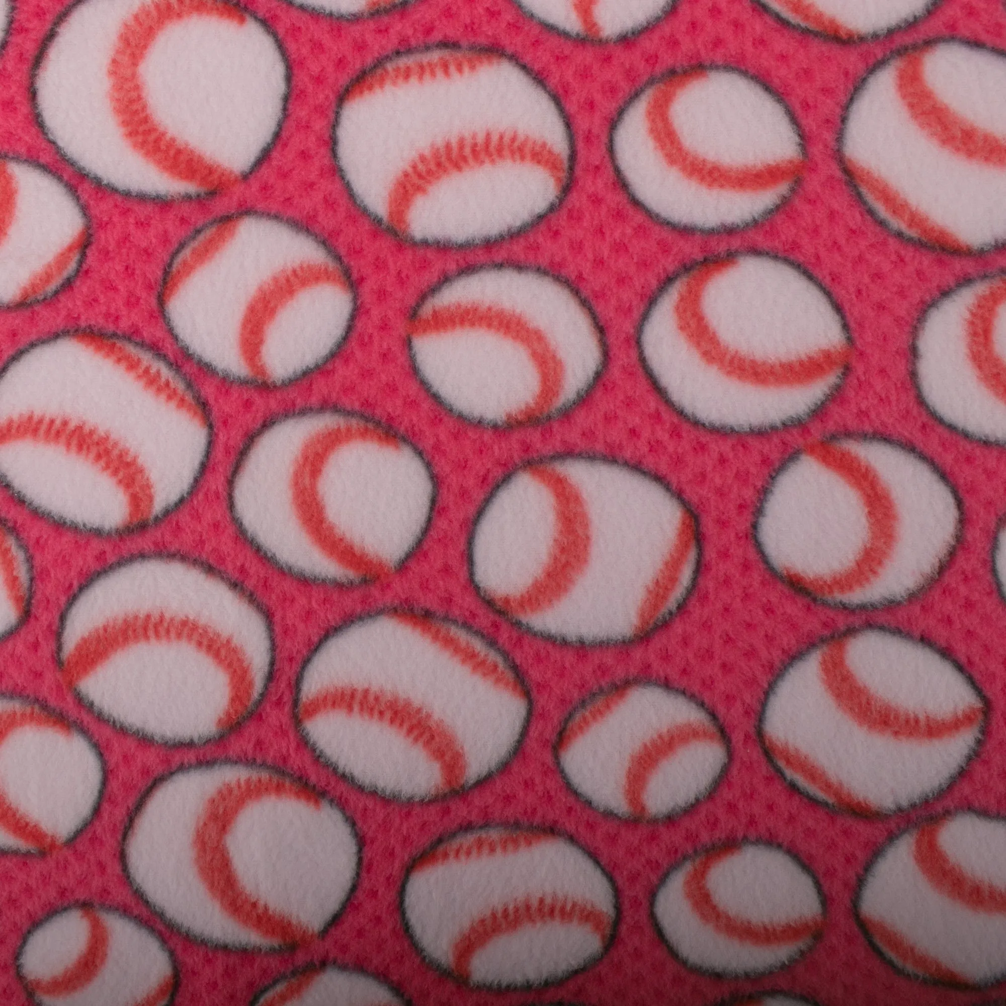 Printed Fleece - OUTBACK - Baseball ball - Pink