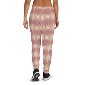 Recursia Argyle Rewired II Women's Joggers In Pink