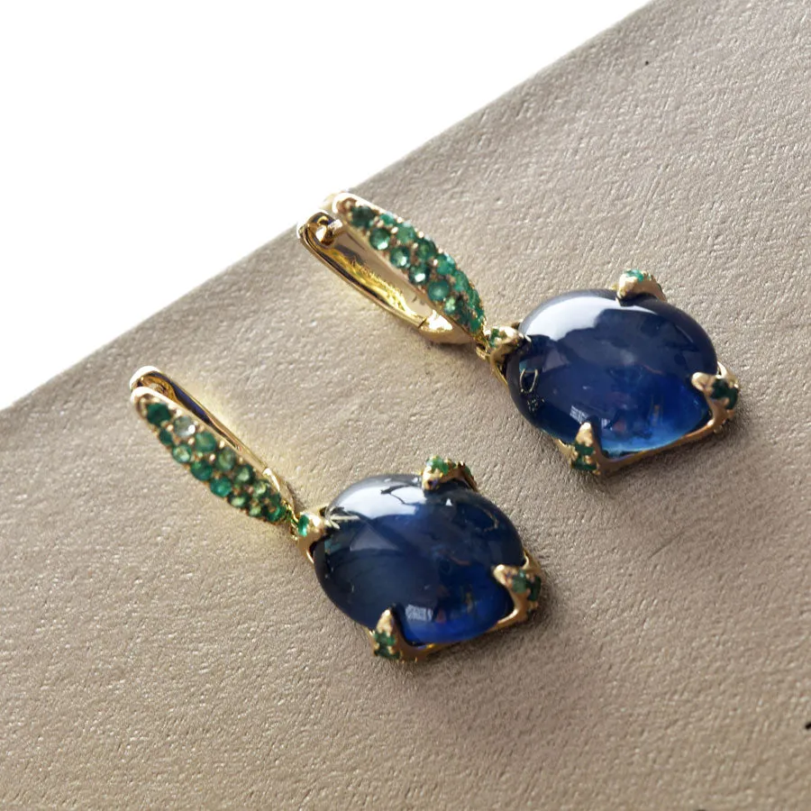 Sapphires with Emeralds