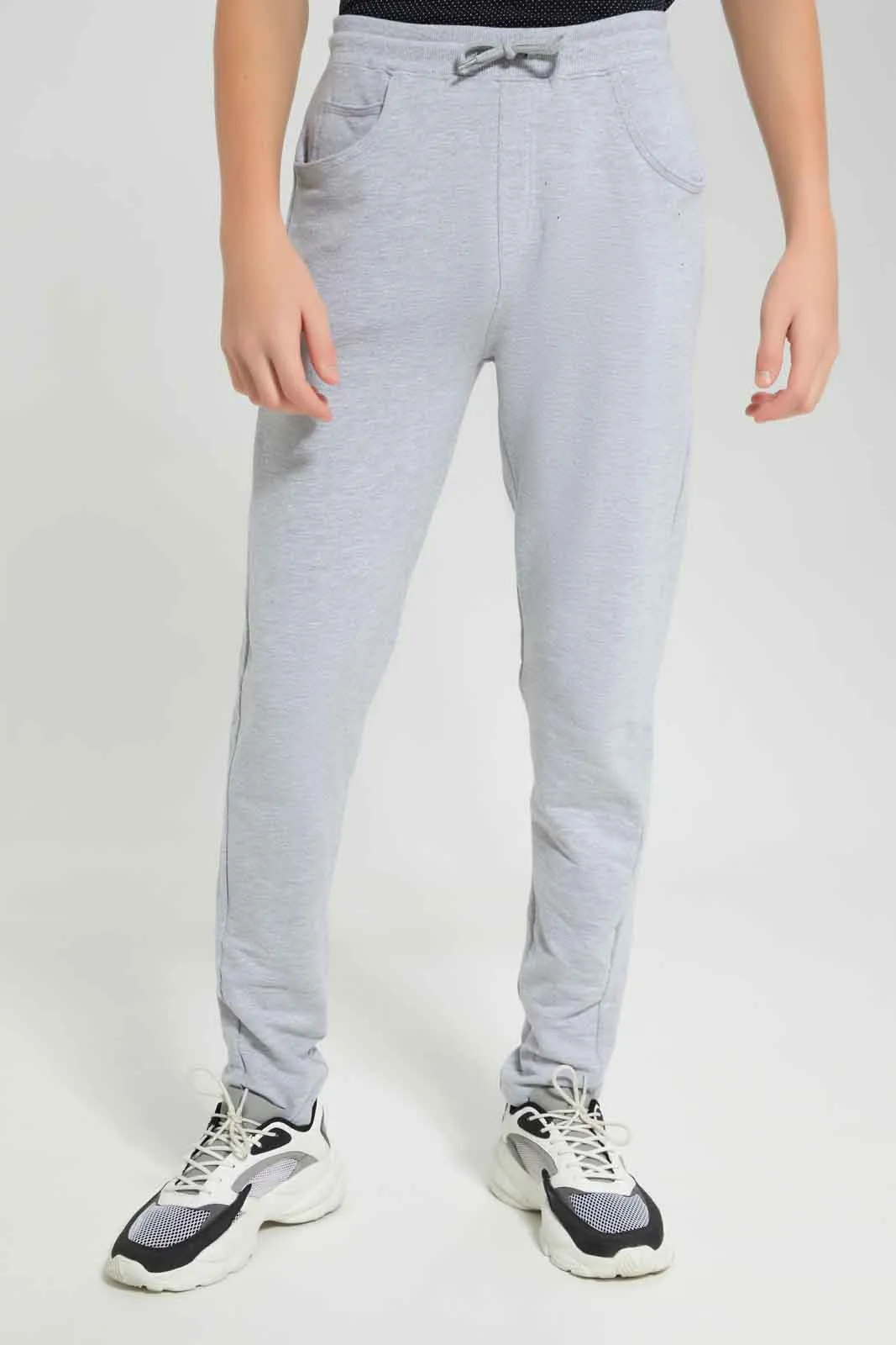 Senior Boys Grey Stretch Active Pant