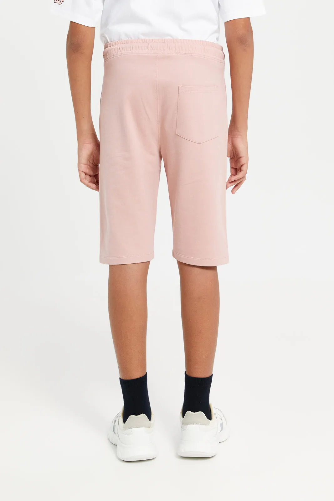 Senior Boys Pink Loungewear Active Shorts