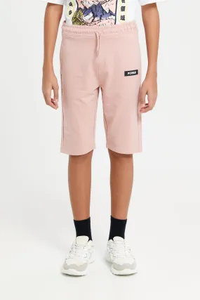 Senior Boys Pink Loungewear Active Shorts